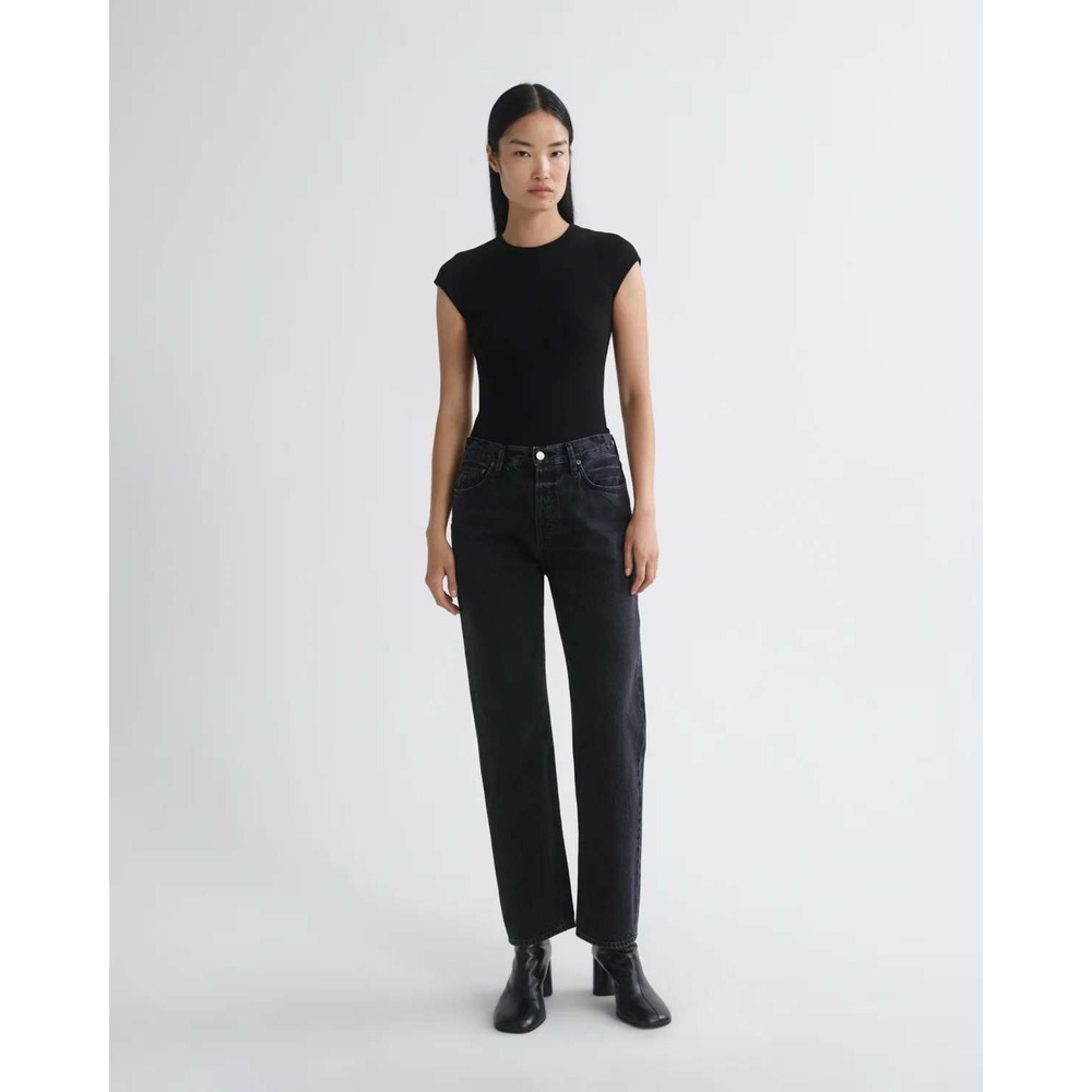 AGOLDE Straight Leg Jeans Women 28 90's Pinch Waist High Rise Straight Black